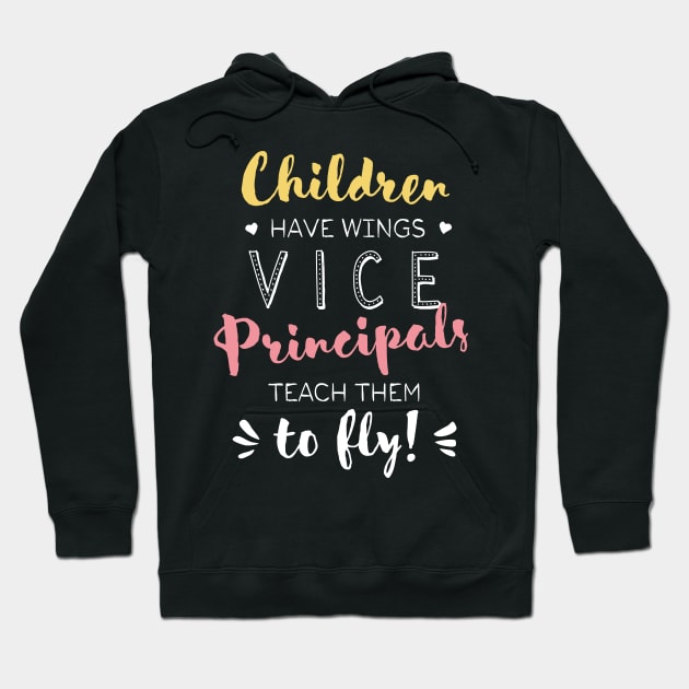 Vice Principal Gifts - Beautiful Wings Quote Hoodie by BetterManufaktur